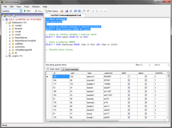 Executing selected query