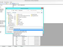 Export's dialog in Windows 8