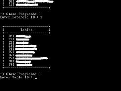 Table Selecting