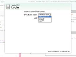 SQLiteDBMS client login