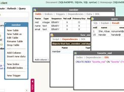 SQLiteDBMS client MDI
