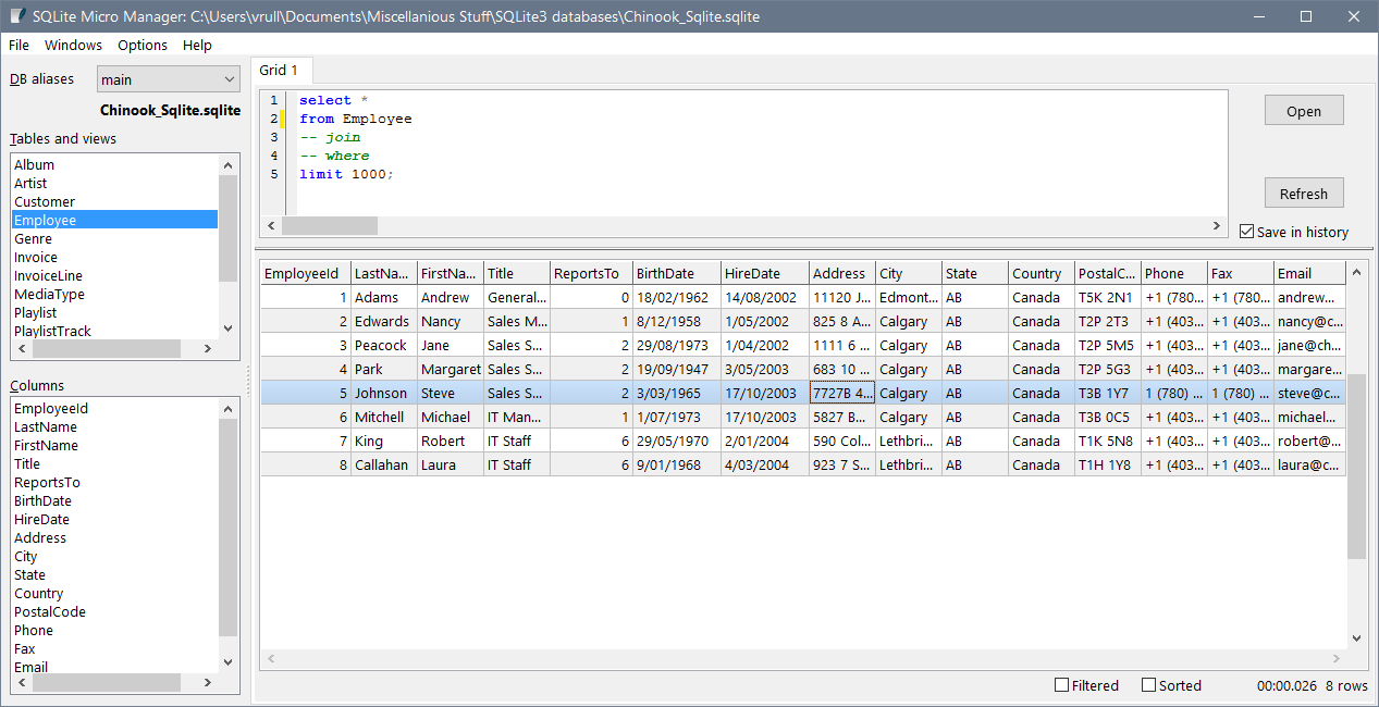 SQLite Micro Manager download | SourceForge.net