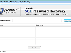 SQL Password Recovery Screenshot 1