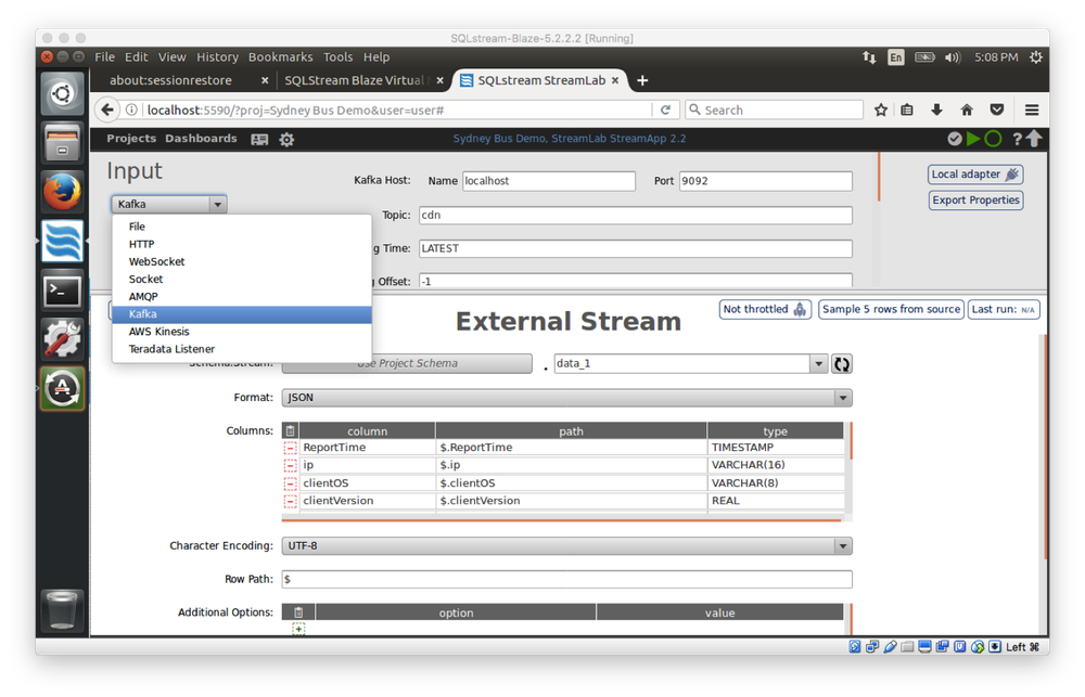 SQLstream Screenshot 1