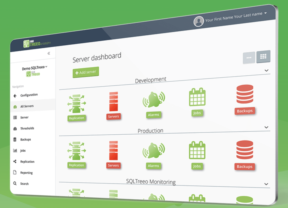 SQLTreeo Monitoring Screenshot 1