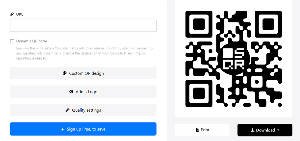 SQR QR Generator Screenshot 1