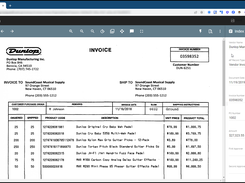 Index the data you need and perform a 3 way match against an order receipt and purchase order.