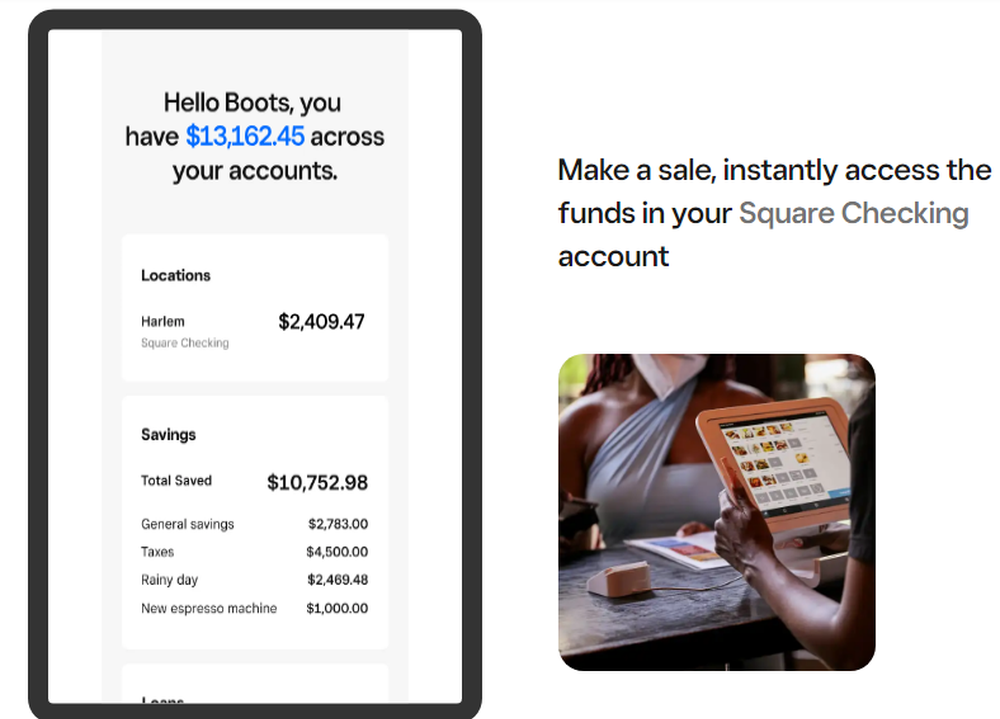 Square Banking Screenshot 1