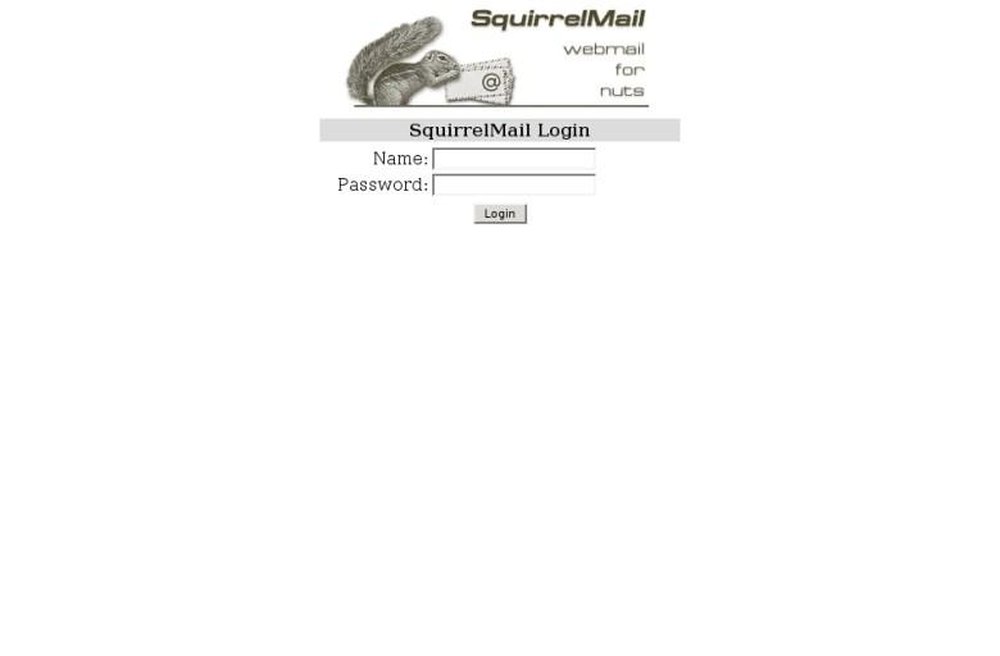 SquirrelMail Screenshot 1