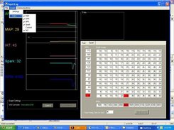 SquirtLog main screen showing sensors