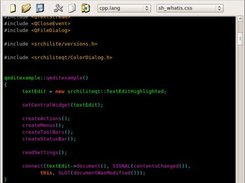 qeditexample, using source-highlight-qt library