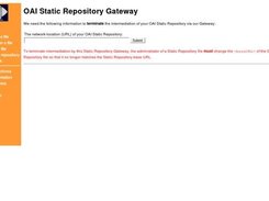 Terminate a Static Repository File