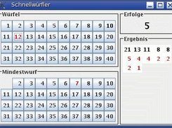 The dice roller frame in german translation.