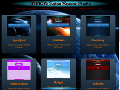 SRMON themes page with SpaceQuest theme - Please check static alpha version on http://srmon.kysmor.com