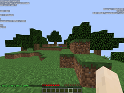 Jugador en un servidor corriendo SRVCraft
