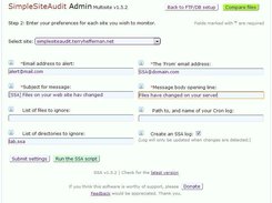 Site preferences form