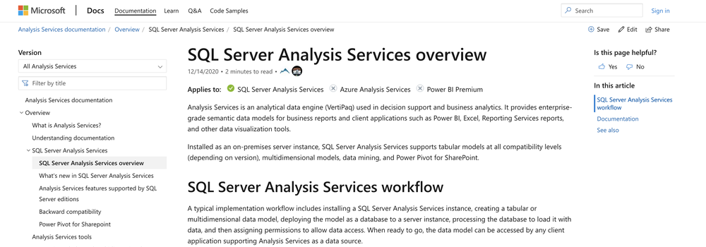 SSAS Screenshot 1