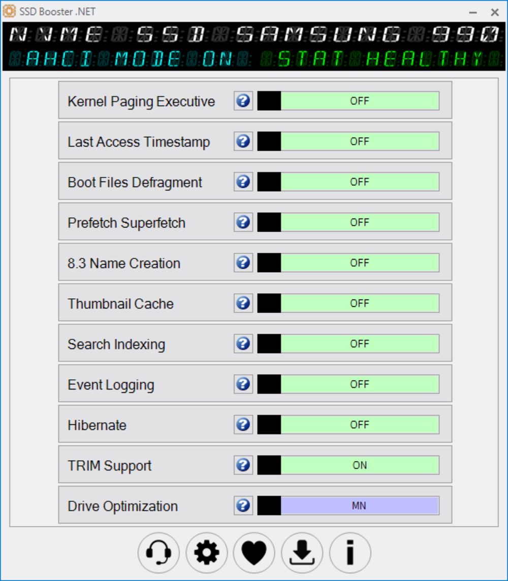 SSD Booster .NET Screenshot 1