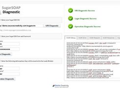 SugarSOAP Diagnostic for Joomla Screenshot 2