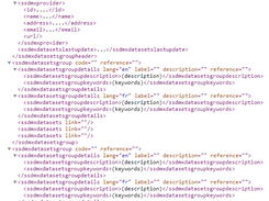 Entry point: description of datasets groups