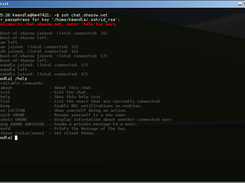 ssh-chat sample screenshot