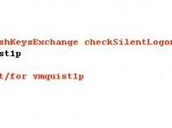 04 - sshKeysExchange - Action checkSilentLogon