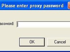 SSHtt proxy password dialog