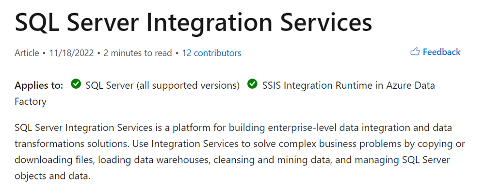 SSIS Screenshot 1