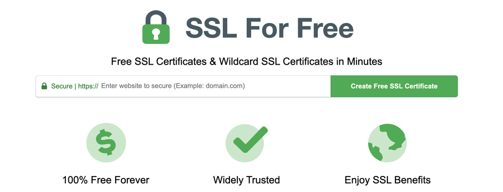 SSL For Free Screenshot 1