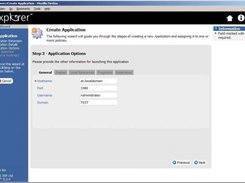 Create Application Wizard