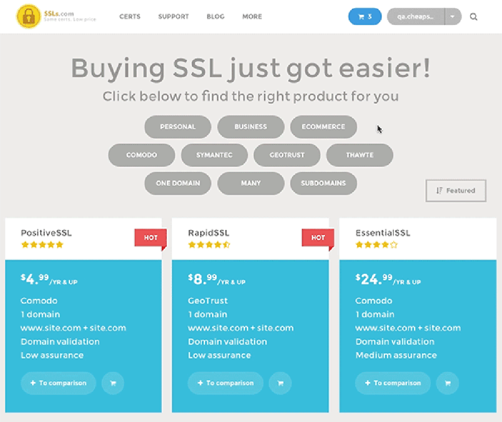 SSLs.com Screenshot 1