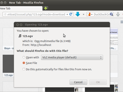 Download via Firefox
