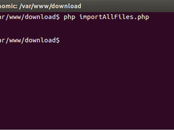 Importing files into the database