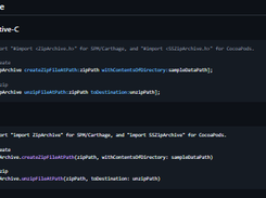 SSZipArchive Screenshot 1
