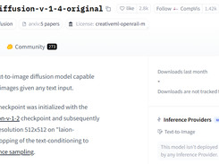 stable-diffusion-v-1-4-original Screenshot 1