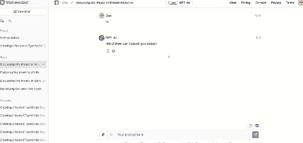 Stableoutput Screenshot 1