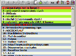 Table of contents view