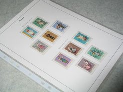 Printed page with stamps