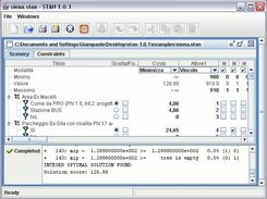 The Stan 1.0.1 application showing a scenery example