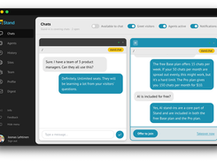 Multiple human and AI chats side by side