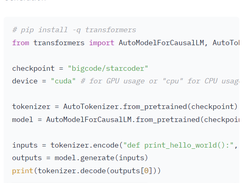 starcoder Screenshot 1