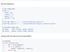 Starlark in Go Screenshot 1