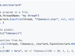 Starlark in Go Screenshot 2