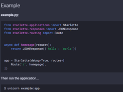 Starlette Screenshot 1