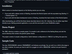Starling Extension Particle System Screenshot 1