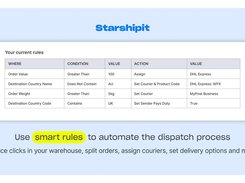 Use smart rules to automate the dispatch process