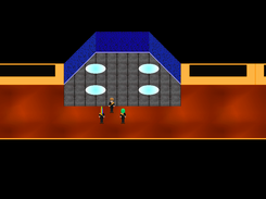Wendicka and Crystal meeting Lt. Briggs for their first mission