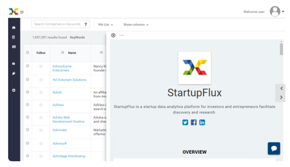 StartupFlux Screenshot 1