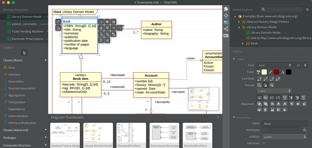 StarUML Screenshot 1