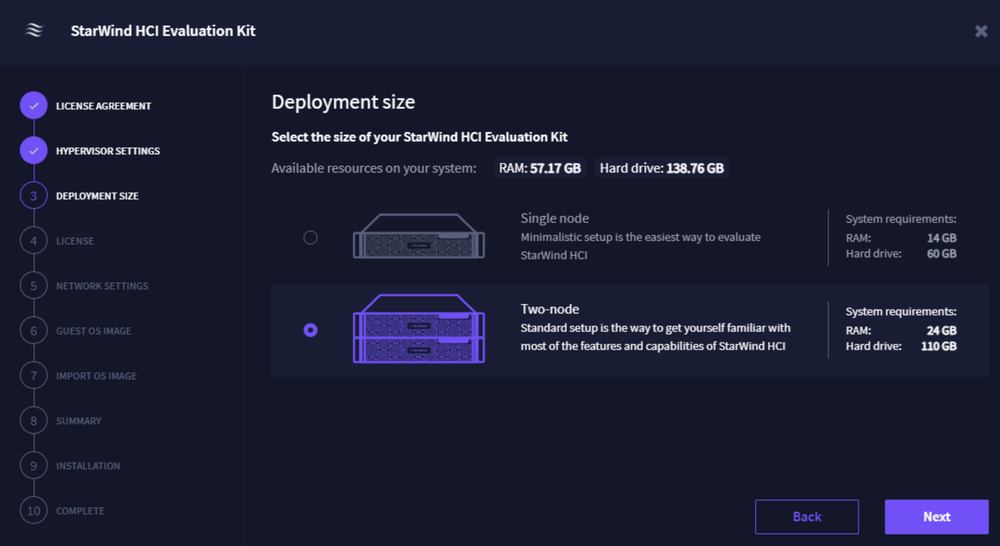 StarWind HyperConverged Appliance Screenshot 1